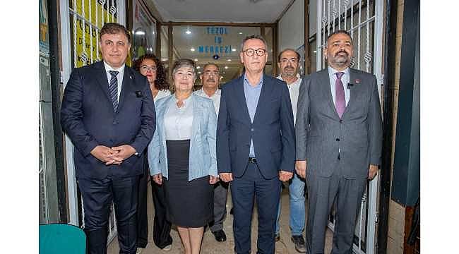 Cemil Tugay, DEM Parti İzmir İl Başkanlığı'nı ziyaret etti 