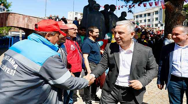 İşçinin ve emekçinin bayramı Bergama'da kutlandı