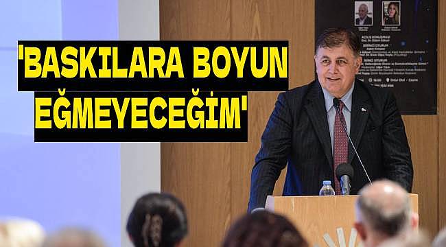 Başkanı Tugay, İzmir'den Dünyaya Bakış Platformu'nda konuştu: 'Baskılara Boyun Eğmeyeceğim'