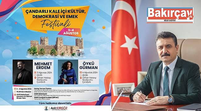 Çandarlı'da Kültür ve Demokrasi Festivali: Mehmet Erdem ve Öykü Gürman Konserleri