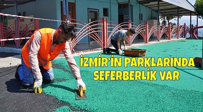 İzmir'de Parklar Yeniden Şekilleniyor