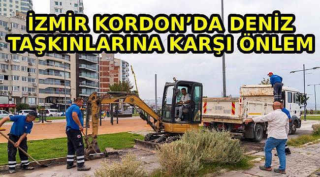 Kordon'da Deniz Taşkınlarına Karşı Geçici Fırtına Duvarı Projesi Hayata Geçiyor