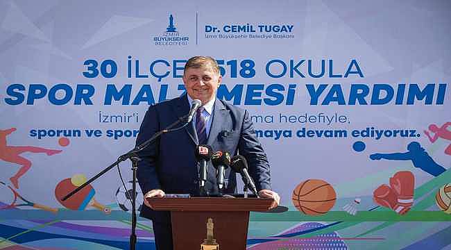 İzBB Başkanı Tugay: Yetenekli çocukların spor eğitimlerini biz üstleneceğiz