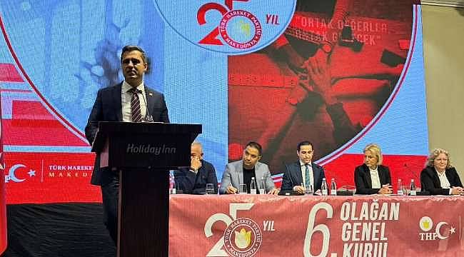 CHP Sözcüsü Deniz Yücel, Makedonya Türk Hareket Partisi Kongresi'nde: "Ata Topraklarımda Olmak Büyük Bir Mutluluk" 