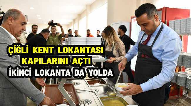 Çiğli Kent Lokantası kapılarını açtı: İlk Yemek Servisi Başkan Yıldız ve Eşinden…