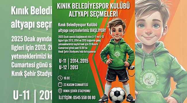 Kınık Belediyespor, Geleceğin Futbol Yıldızlarını Arıyor!