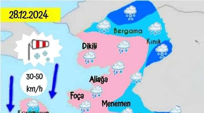 Meteoroloji'den Uyarı: Bergama ve Çevresinde Kuvvetli Yağış ve Kar Bekleniyor