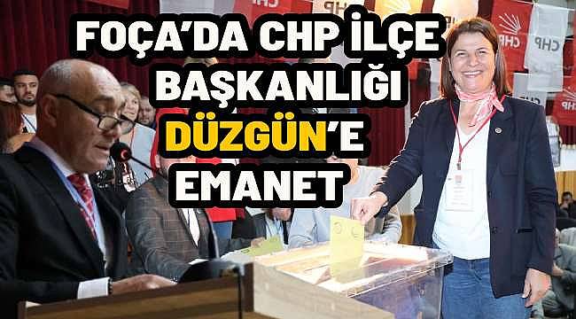 Foça'da CHP İlçe Başkanlığına Kenan Düzgün Seçildi