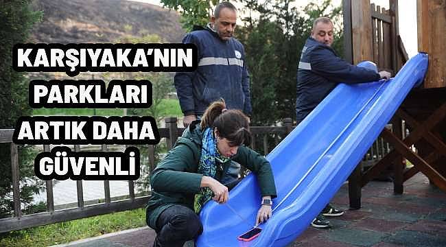 Karşıyaka Belediyesi'nin Çocuk Oyun Gruplarına Güvenlik Sertifikası