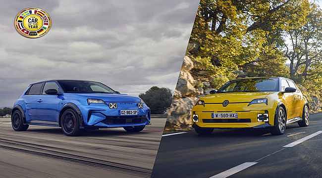 Renault 5 E-Tech Elektrikli ve Alpine A290 Avrupa'da "2025 Yılının Otomobili" Seçildi